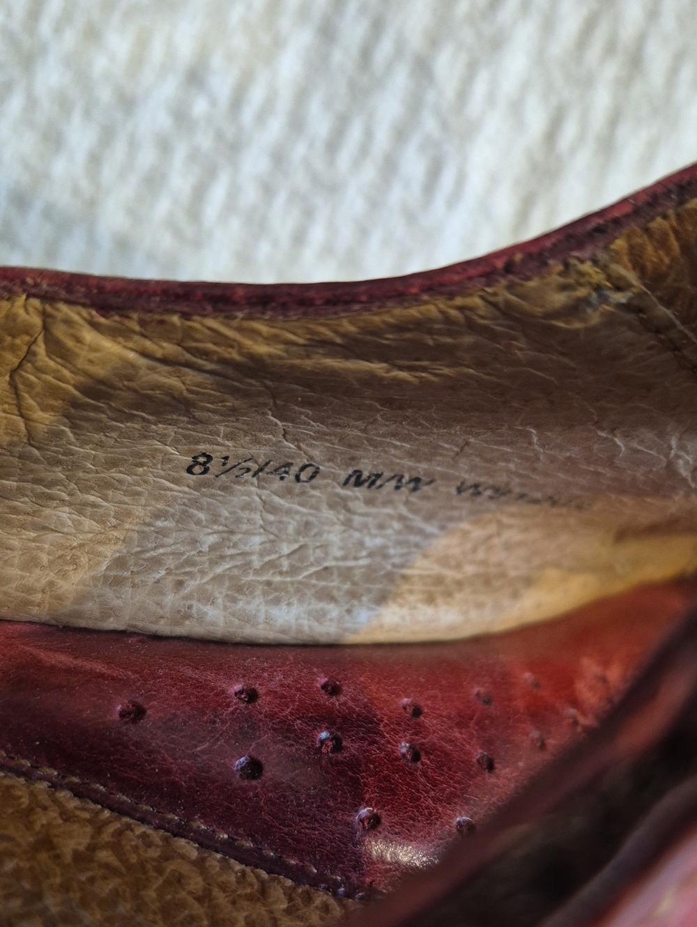 Born Burgundy Mary Jane Shoes Size 8.5 - Picture 10 of 10